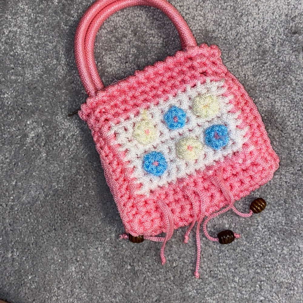 Crochet purse